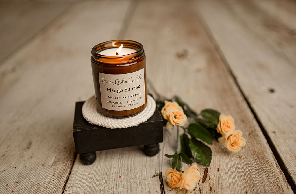 8 oz - Amber Jar Candle