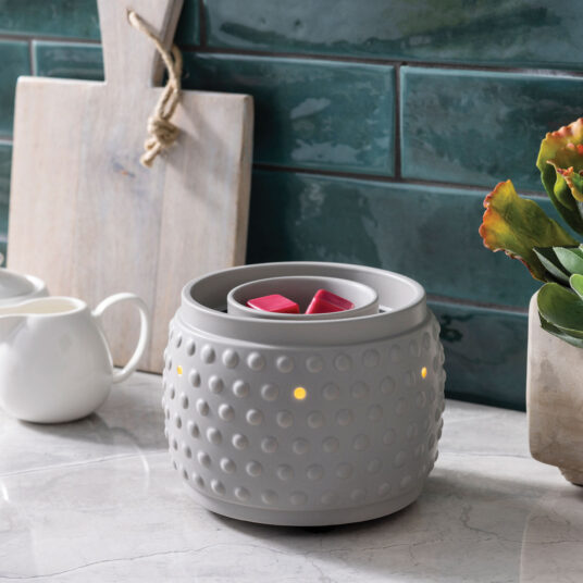 Beaded Slate Illuminaire Fan Warmer