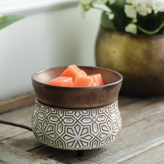 Bronze Geometric 2-in-1 Warmer