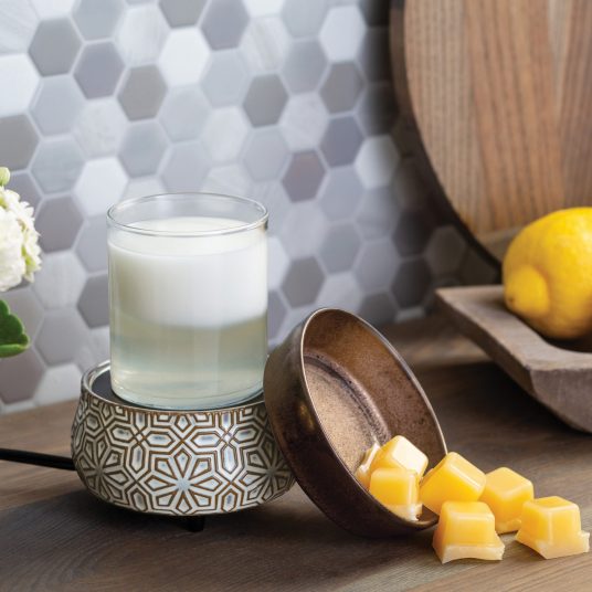 Bronze Geometric 2-in-1 Warmer