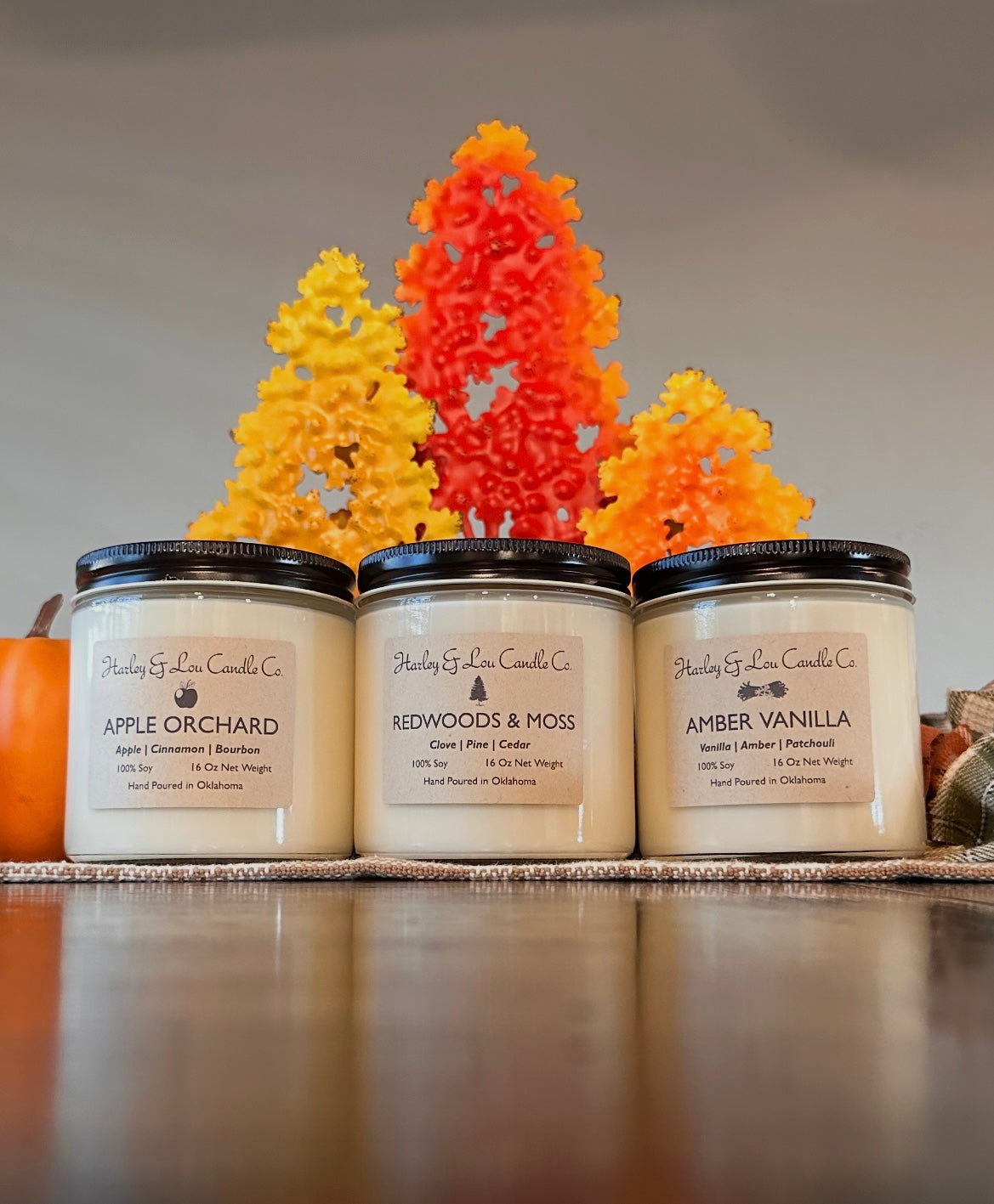 FALL 16 oz - Clear Jar Candle