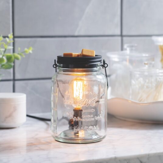 Glass Mason Jar Vintage Bulb Illumination Warmer