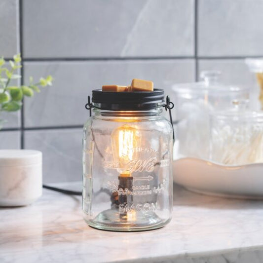 Glass Mason Jar Vintage Bulb Illumination Warmer