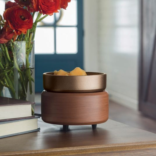 Pewter Walnut 2-in-1 Warmer
