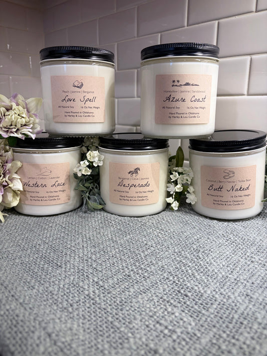 SPRING 16 oz - Clear Jar Candle